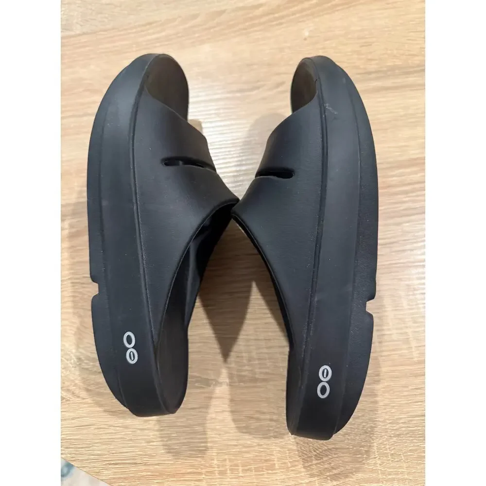 OOFOS OOahh Slide Sandal mens-5 womens-7 black unisex
